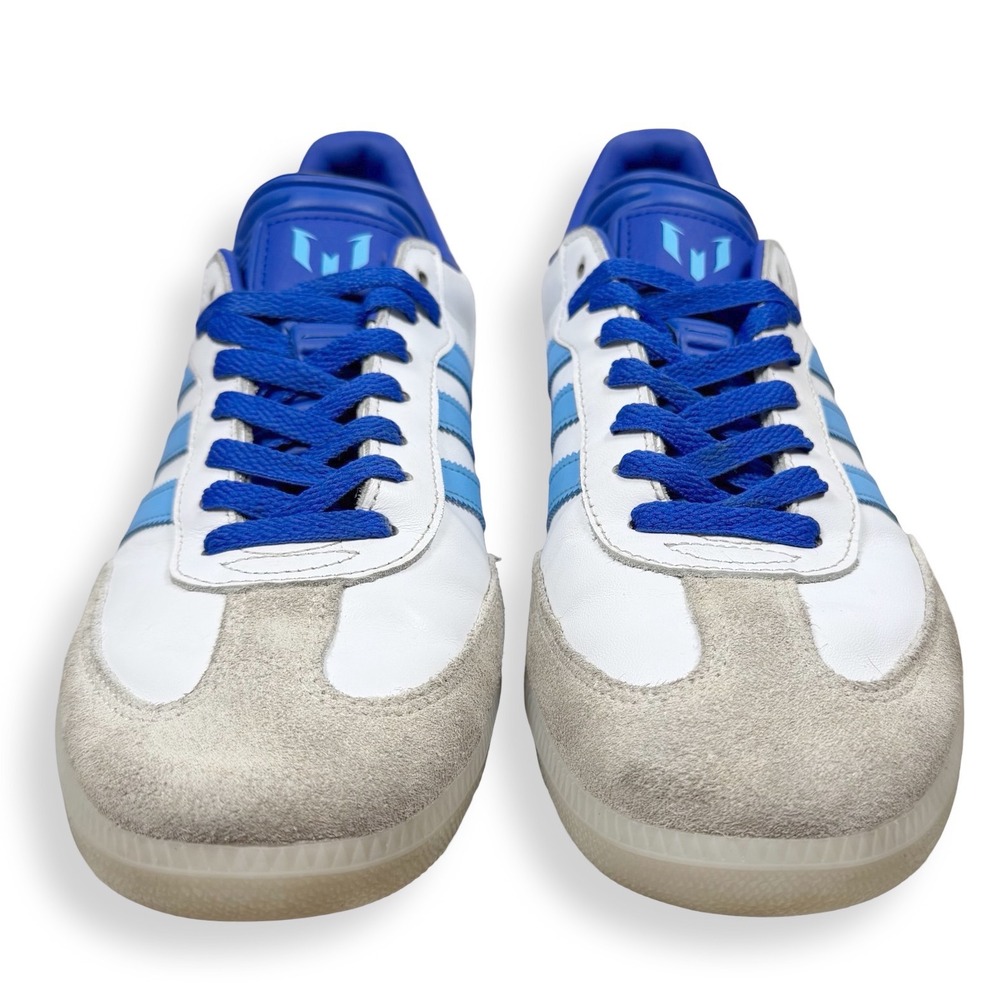 Adidas Samba Messi Inter Miami White Blue Gold Soccer Sneakers Mens 9.5 Terrace - Picture 5 of 9